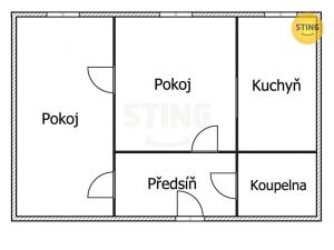 Prodej bytu 2+1, Zábřeh, Krumpach, 44 m2