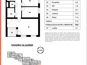 Prodej bytu 3+kk, Český Krumlov - Latrán, Za Jitonou, 77 m2