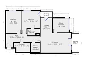 Pronájem bytu 4+kk, Praha - Záběhlice, Mattioliho, 100 m2