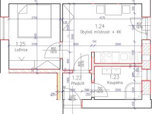 Prodej bytu 2+kk, Jindřichovice - Háj, 28 m2