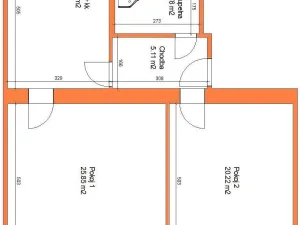 Pronájem pokoje, Pardubice - Zelené Předměstí, Češkova, 20 m2