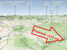 Prodej pozemku, Červená Voda - Moravský Karlov, 1374 m2