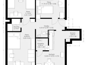 Pronájem bytu 3+1, Brno - Řečkovice, Škrétova, 80 m2