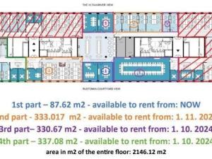 Pronájem kanceláře, Praha - Karlín, Rohanské nábřeží, 420 m2