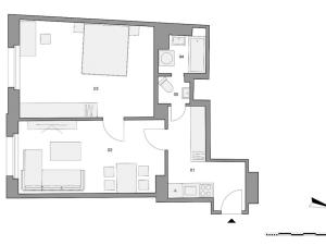 Prodej bytu 2+kk, Praha - Vršovice, Přípotoční, 55 m2