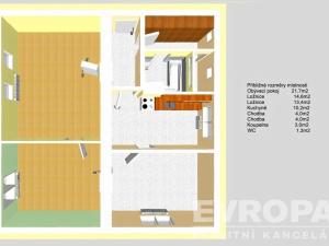 Prodej bytu 3+1, Praha - Kobylisy, Vršní, 77 m2