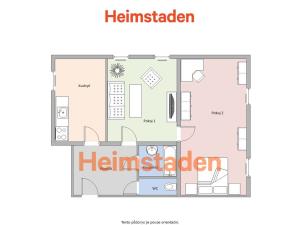 Pronájem bytu 2+1, Ostrava - Poruba, Budovatelská, 57 m2