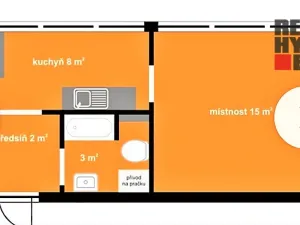 Pronájem bytu 1+1, Kolín - Kolín II, Na Magistrále, 27 m2