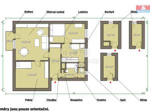 Prodej bytu 3+1, Blížejov, 63 m2