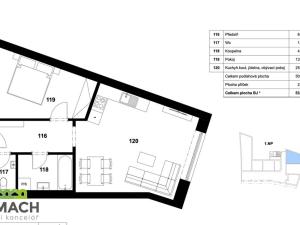 Prodej bytu 2+kk, Staré Město, 53 m2