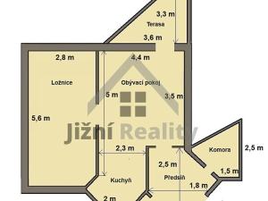 Prodej bytu 2+kk, Český Krumlov, Urbinská, 49 m2