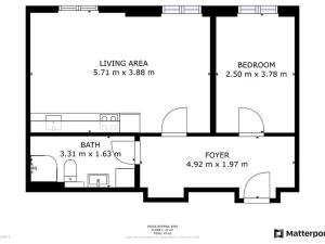 Pronájem bytu 2+kk, Praha - Libeň, Františka Kadlece, 44 m2