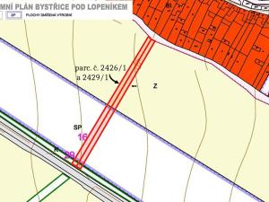 Prodej zemědělské půdy, Bystřice pod Lopeníkem, 1243 m2