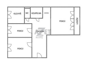 Prodej bytu 3+1, Karviná - Nové Město, Závodní, 71 m2