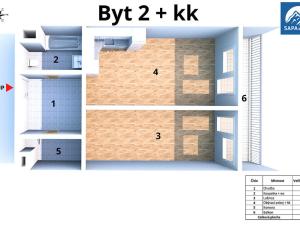 Prodej bytu 2+kk, Praha - Vysočany, Moravcových, 65 m2