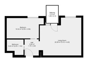 Pronájem bytu 2+kk, Praha - Stodůlky, Petržílkova, 43 m2