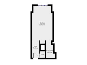 Pronájem bytu 1+kk, Praha - Holešovice, Jankovcova, 28 m2