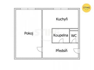 Prodej bytu 2+kk, Prachatice, Italská, 43 m2