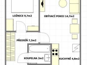 Prodej bytu 2+kk, Kladno - Kročehlavy, Na růžovém poli, 41 m2