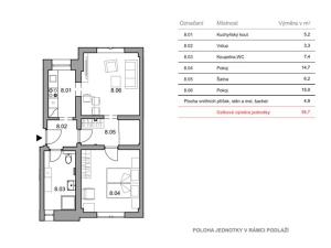 Prodej bytu 2+kk, Svratka, 57 m2