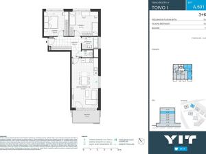 Prodej bytu 3+kk, Praha - Chodov, Komárkova, 74 m2