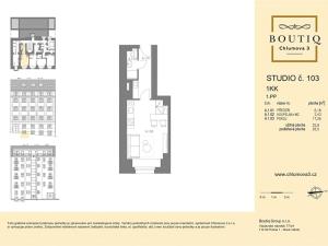 Prodej bytu 1+kk, Praha - Žižkov, Chlumova, 27 m2