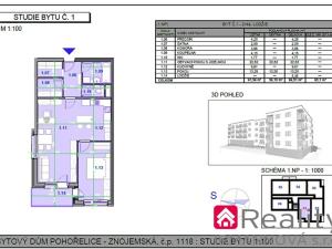 Prodej bytu 2+kk, Pohořelice, Znojemská, 67 m2