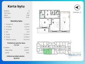 Prodej bytu 3+kk, Brandýs nad Labem-Stará Boleslav, Augustina Lukeše, 73 m2