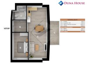 Prodej bytu 2+kk, Horní Planá, 56 m2