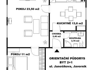 Prodej podílu bytu 2+1, Javorník, Janošíkova, 54 m2