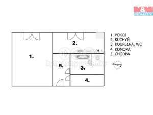 Pronájem bytu 1+1, Jičín - Nové Město, Na jihu, 32 m2