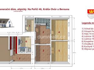 Prodej rodinného domu, Králův Dvůr - Karlova Huť, Na Poříčí, 286 m2