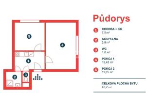 Prodej bytu 2+kk, Praha - Vršovice, Ruská, 43 m2