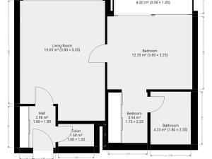 Pronájem bytu 2+kk, Praha - Vysočany, Podnádražní, 45 m2