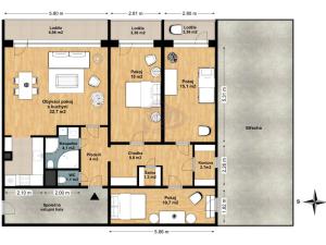 Prodej bytu 4+kk, Praha - Michle, Sedlčanská, 101 m2