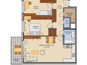 Prodej bytu 3+kk, Praha - Dolní Měcholupy, Honzíkova, 89 m2