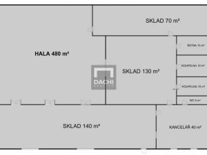 Pronájem skladu, Troubky-Zdislavice - Zdislavice, 900 m2