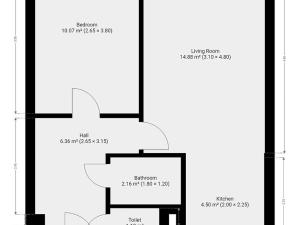 Pronájem bytu 2+kk, Praha - Strašnice, Rembrandtova, 43 m2