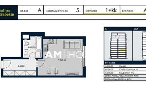 Pronájem bytu 1+kk, Praha - Strašnice, Zvěřinova, 37 m2