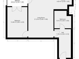 Pronájem bytu 2+kk, Praha - Stodůlky, Radouňova, 52 m2