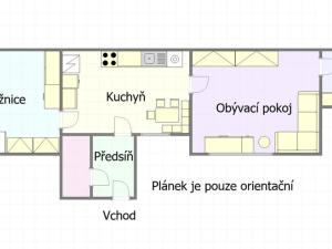 Pronájem bytu 2+1, Praha - Křeslice, Štychova, 68 m2