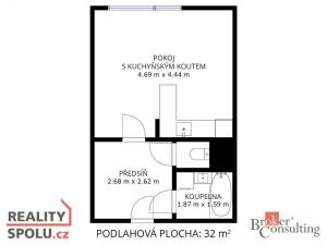 Prodej bytu 1+kk, Jihlava, Srázná, 37 m2