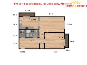 Prodej bytu 2+1, Příbram - Příbram VII, Jana Drdy, 54 m2