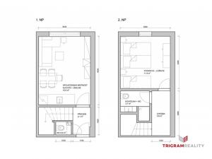 Pronájem bytu 2+kk, Černý Důl, 42 m2