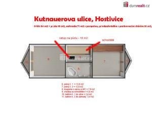 Prodej rodinného domu, Hostivice, Kutnauerova, 88 m2