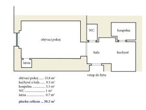 Prodej bytu 1+kk, Praha - Strašnice, U Hranic, 30 m2