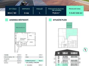 Prodej bytu 3+kk, Rakovník, Lubenská, 75 m2