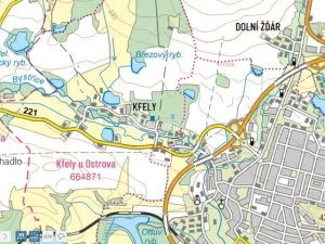 Prodej pozemku pro bydlení, Ostrov - Kfely, 1659 m2