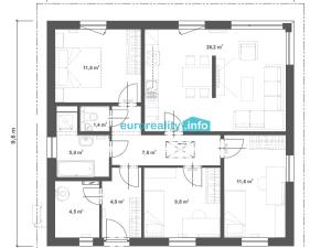 Prodej domu na klíč, Benátky nad Jizerou, 83 m2