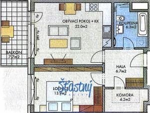 Prodej bytu 2+kk, Praha - Dolní Měcholupy, Kardausova, 56 m2